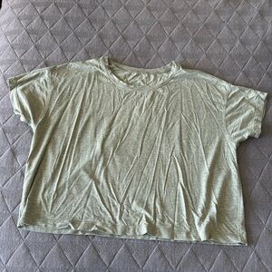Size 6 lululemon all yours cropped t shirt